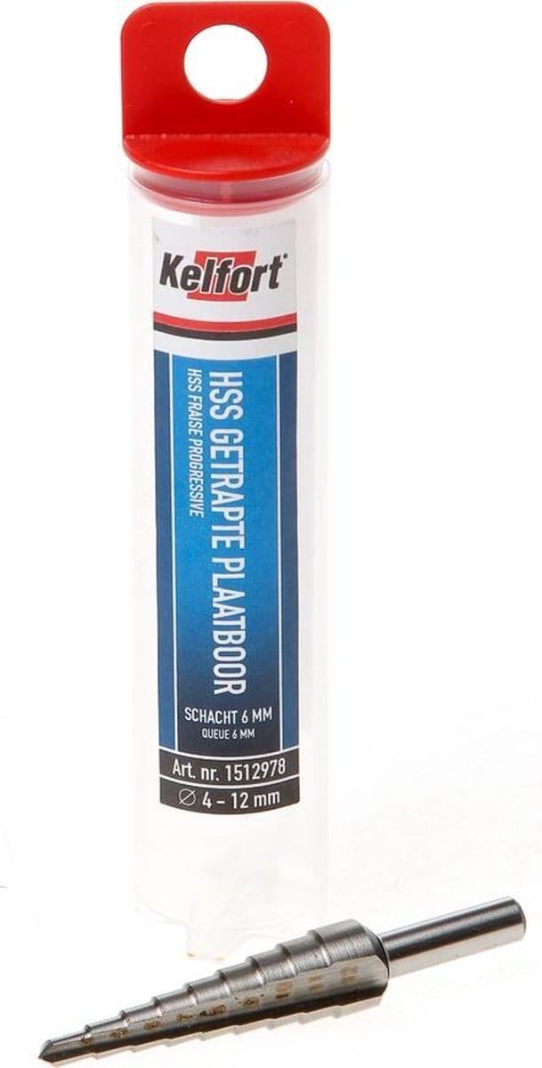 Kelfort Plaatboor getrapt HSS 4-12mm
