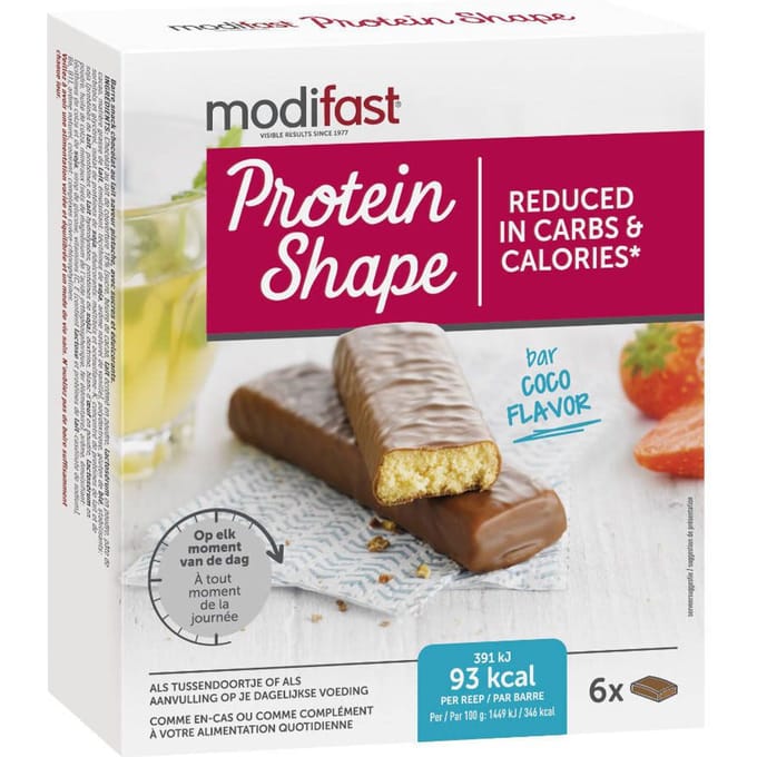 Modifast® Protein Shape Repen Choco Kokos 6x27 Reep
