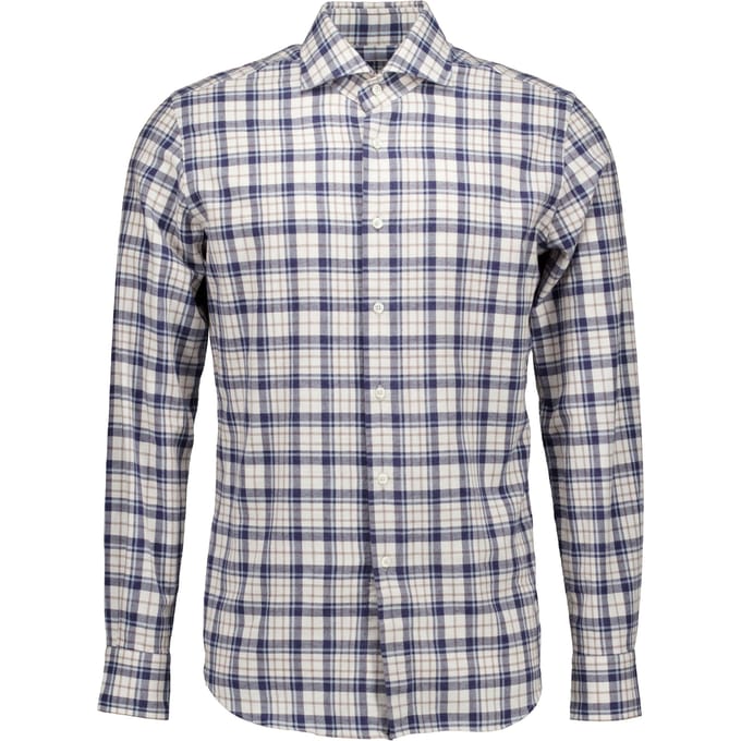Xacus Washed Shirt Lange Mouw Overhemden Blauw 721ml/31324