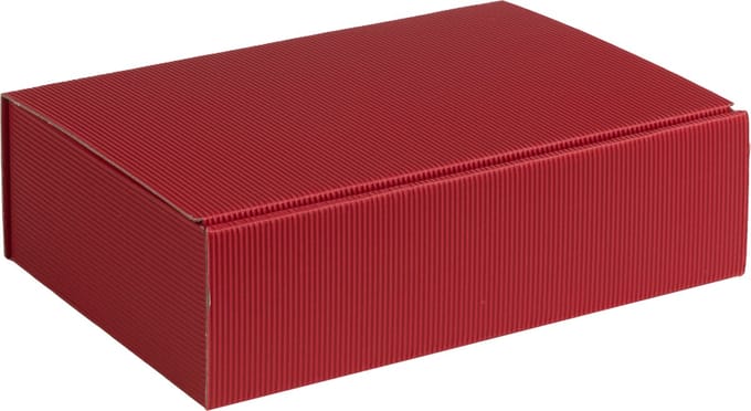 Geschenkdoos ribbelkarton 20x14x7cm ROOD (100 stuks)