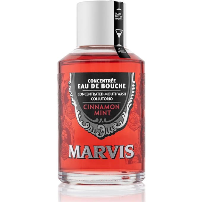Marvis Mondwater Cinnamon Mint 120 Ml Rood