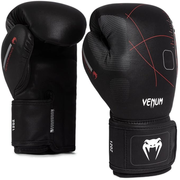 Venum Tactical XT Bokshandschoenen Zwart Vuurrood - 10 OZ