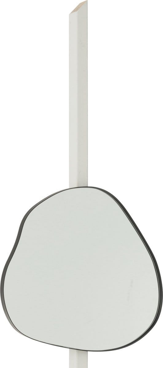 J-Line spiegel Extrema - ijzer/spiegel - zwart - medium - Ø 49 cm