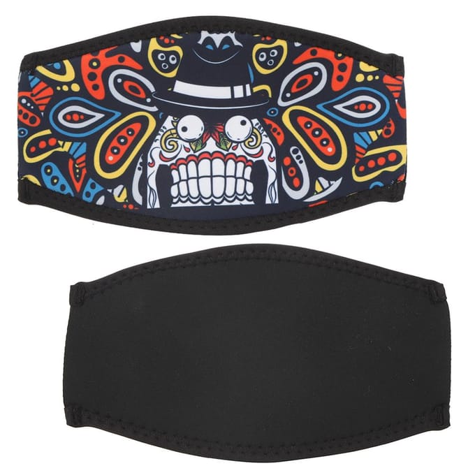 010 SBR Duikmaskerband Dubbelzijdig Neopreen Haarbeschermer Snorkelspiegelband Cartoon gray
