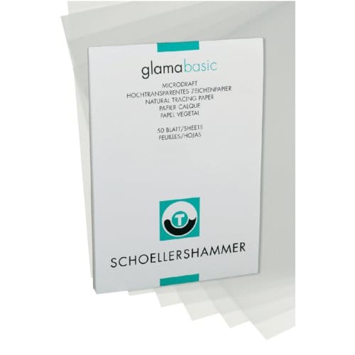 Ontwerpblok Schoellershammer A3 60-65gr transparant 50 vel