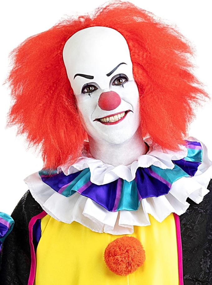 FUNIDELIA Pennywise Pruik – IT Pennywise - Rood