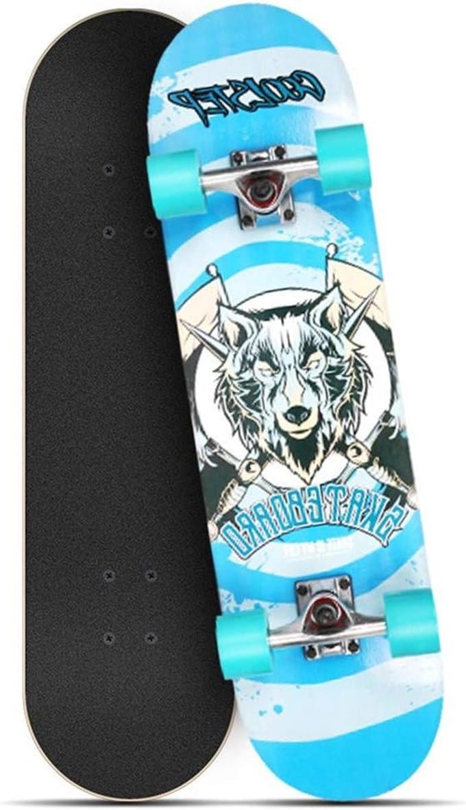 Compleet Skateboard - Trick Board Cruiser - Stunts en Tricks - Dubbel Kick Dek - 31 x 8 Inch