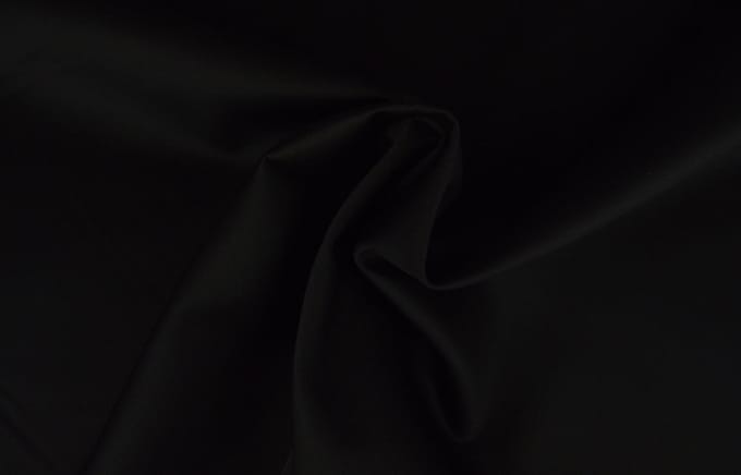 30 meter twill katoen - Zwart - 65% katoen - 35% polyester