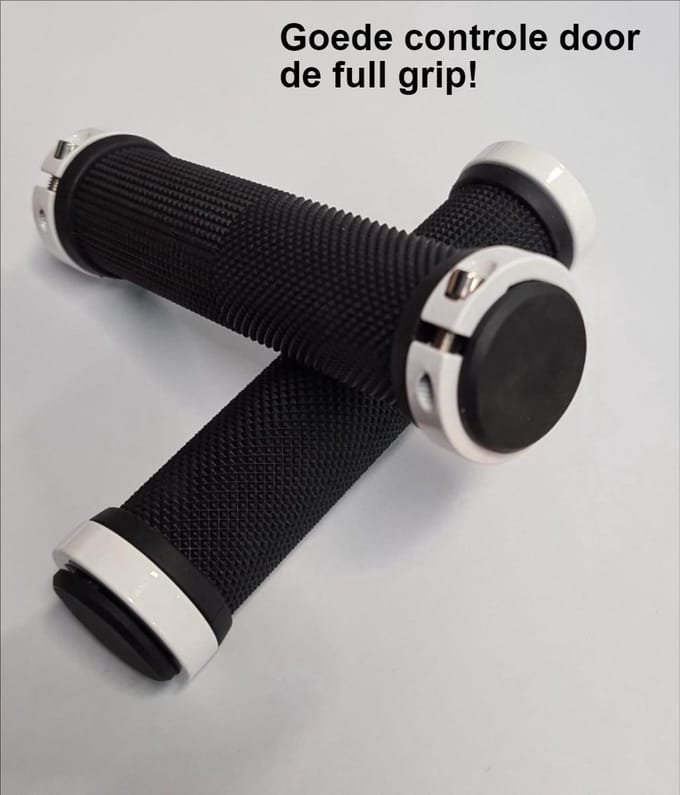*** Universeel Lock-On Handvatten - Extra Grip - Handig te Monteren - Anti-Slip, Wit - van Heble® ***