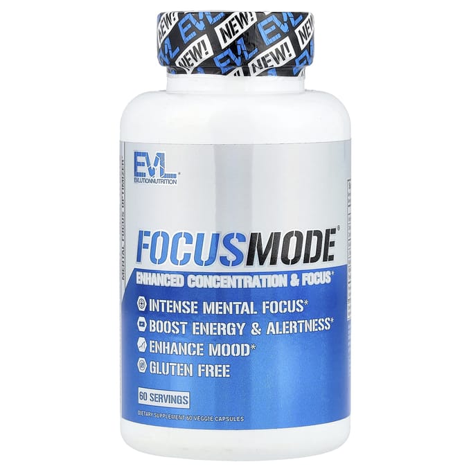 EVLution Nutrition, FocusMode®, 60 vegetarische capsules