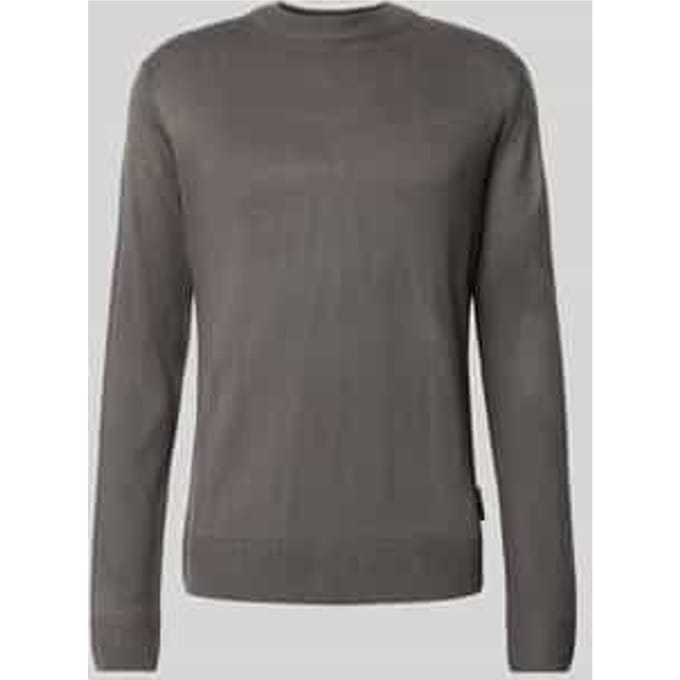 Regular fit gebreide pullover van ribtricot