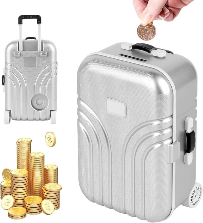 Creatieve Koffer en Spaarpot - Mini Trolley van ABS Plastic voor Reizen, Cadeaus en Geldgeschenken