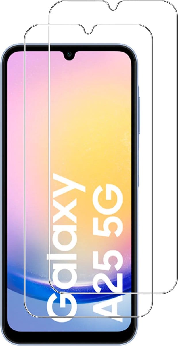 Screenprotector geschikt voor Samsung A25 - Arara gehard glas Tempered Glass - 2 Stuks