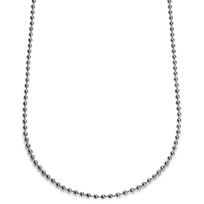 Essentials | 4 mm Zilverkleurige Ketting met Bolletjes Schakels