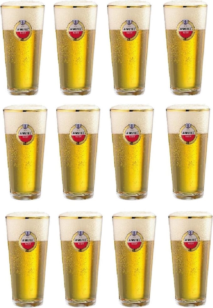 Amstel - Bierglas Vaasje 250ml - 12 stuks
