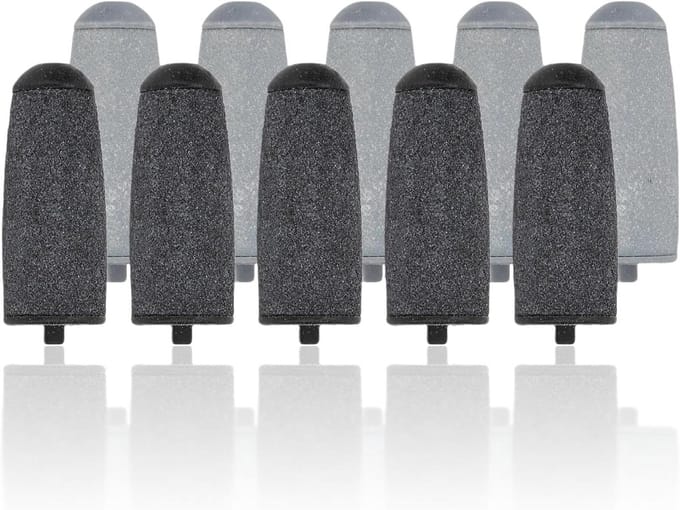 Rollers voor Electronic Eeltverwijderaar, Set van 10 Grove Fijne Navulroller Accessoires voor Voetverzorging - Pedicure Tool - Rollernavulkoppen