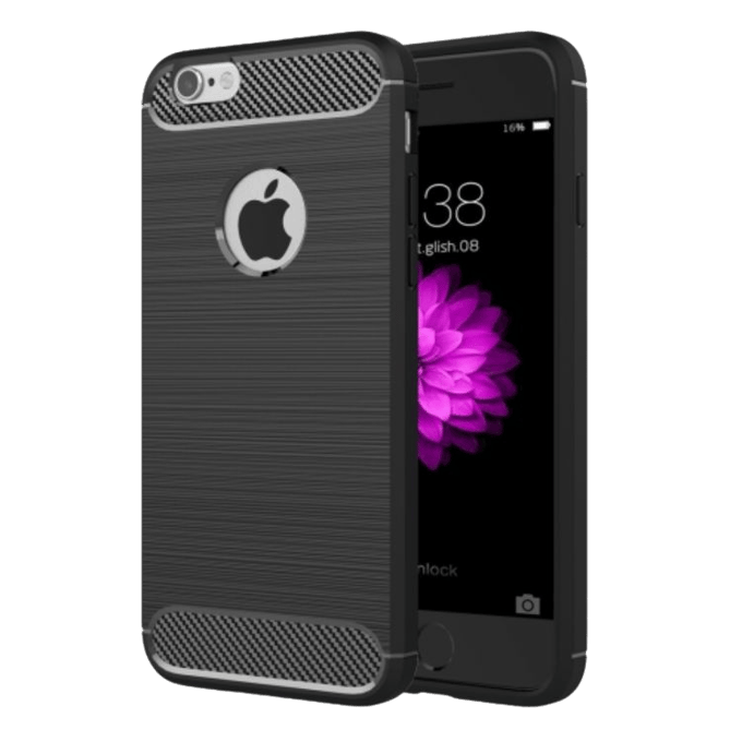 Mocaa iPhone 6 / 6s Hoesje Schokbestendig Slank Zwart
