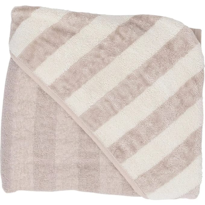 Baby handdoek FreeON by Bubaba Stripes Beige