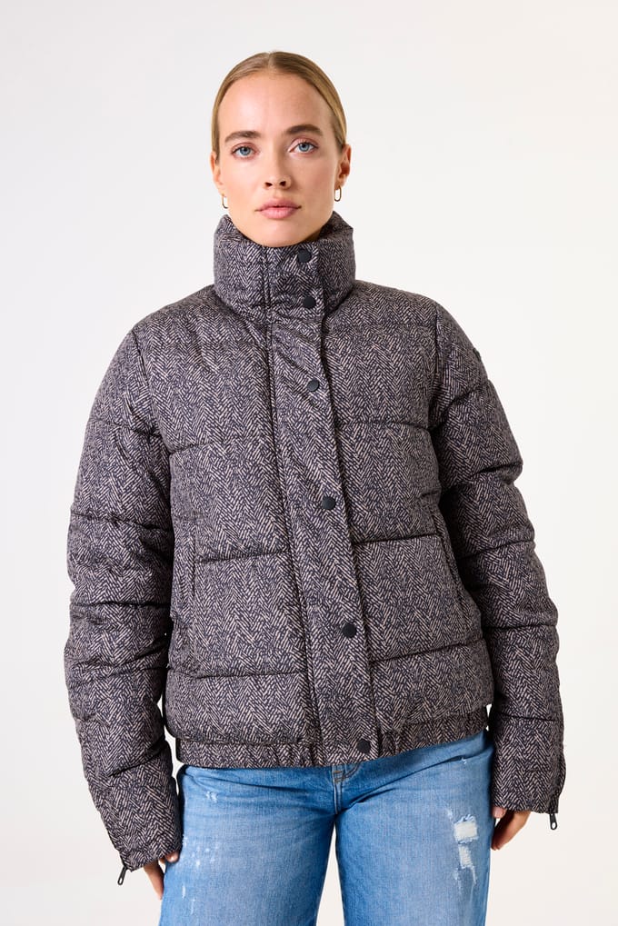 Cropped Gewatteerde Doudoune Dames Garcia