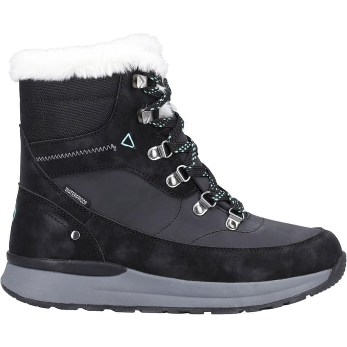 Cotswold Sheephouse Textiel Dames Zwarte Wandelschoenen