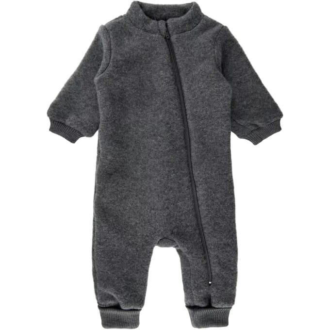 Geribde baby romper van wol Mikk-Line