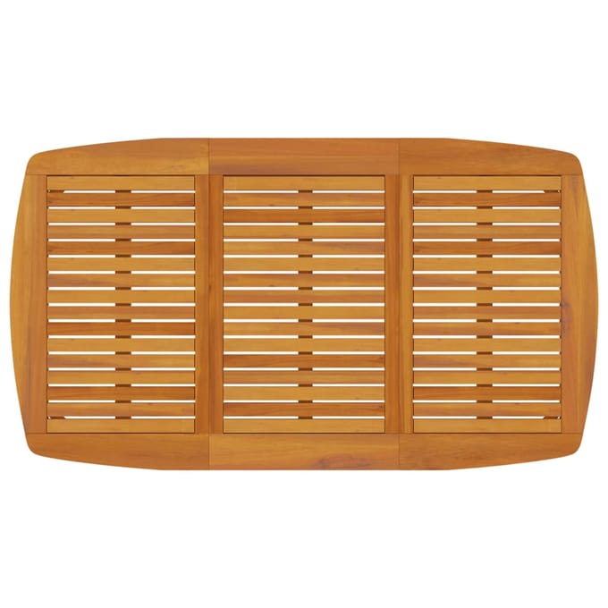 vidaXL - Tuintafel - 160x90x75 - cm - massief - acaciahout