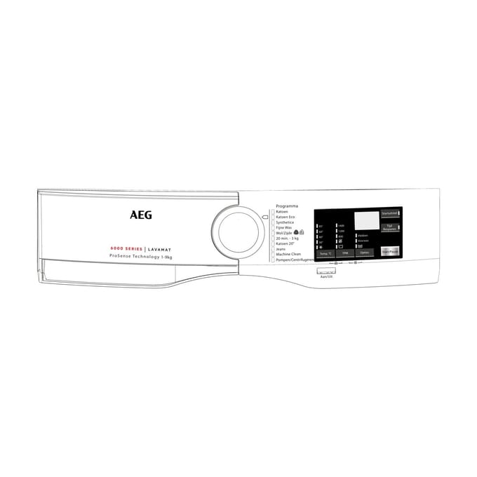 AEG controlepaneel, wit, AEG 140070161017