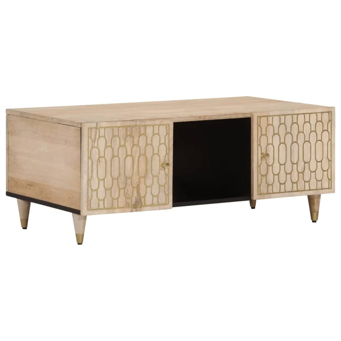 vidaXL - Salontafel - 100x54x40 - cm - massief - mangohout
