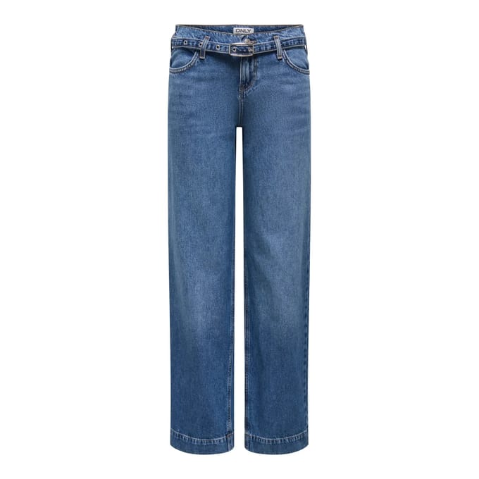 ONLY - ONLBRENDA LOW WIDE BELT DNM CRO670 - Meisjes - Jeans