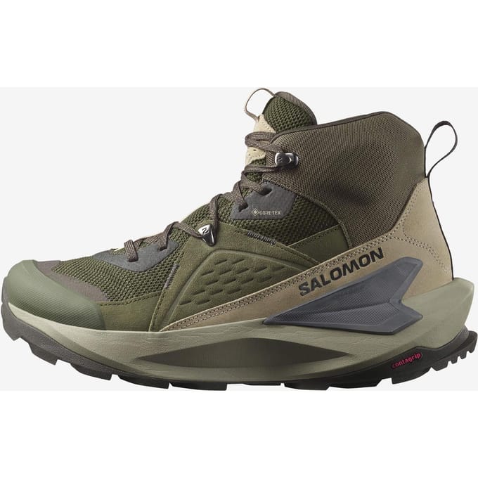 Salomon Elixir Mid GTX - Wandelschoen - Peat/Vintage/Castlero - 42 2/3