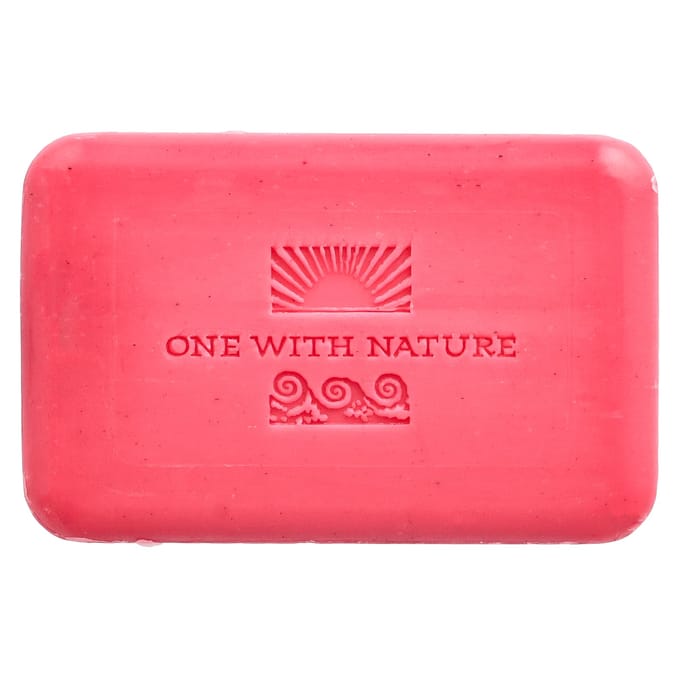 One with Nature, Savon Minéral de la Mer Morte, Bois de Santal, 7 oz (198 grammes) brown