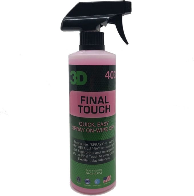 3D Final Touch - Quick Detailer - 473 ml.