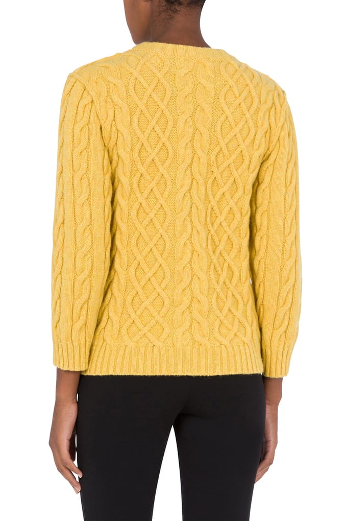 Moschino Pullover In Shetland Golden M Yellow Taglia: 48 | Maglioni a maglia Outlet | Donna | Giallo