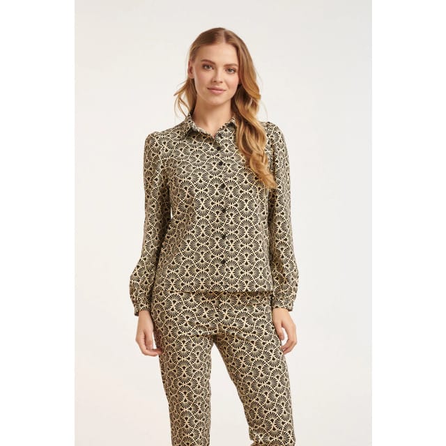 Smashed Lemon 24719 grafisch bloemenprint blousetravel kwaliteit |