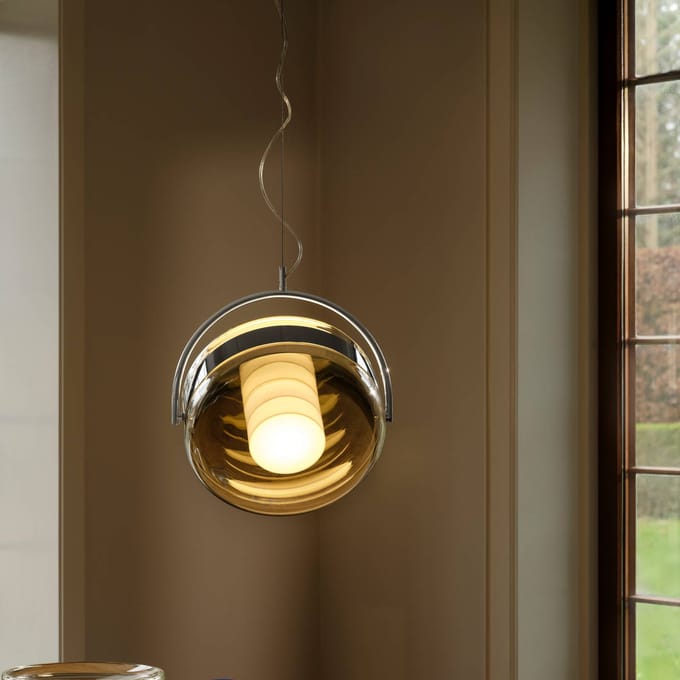 DESIGN BY US Hanglamp Endless, glas, mondgeblazen, GX53