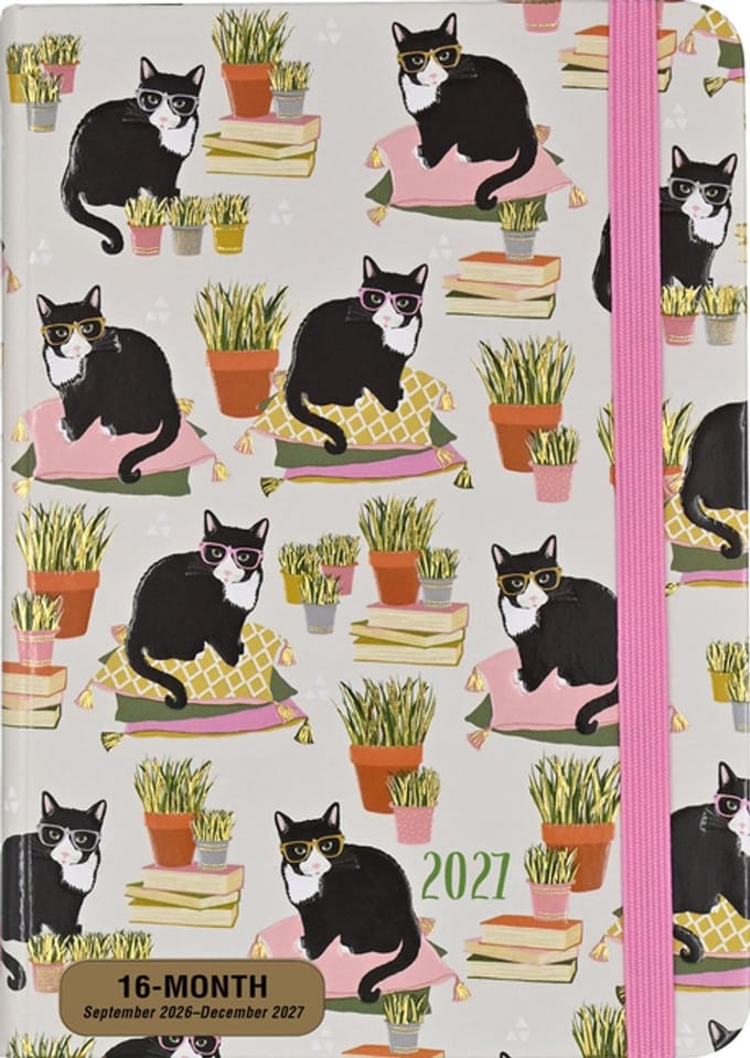 Agenda - 2027 - Compact - 16 maanden - Knappe katten - 12,7x17,8cm