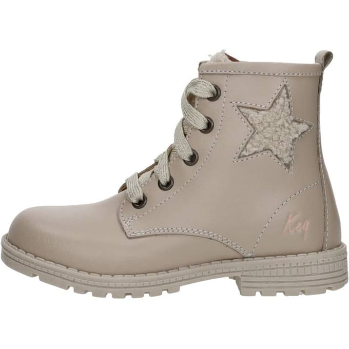 KEQ Veterschoen hoog Veterschoen hoog - Beige - Maat 22
