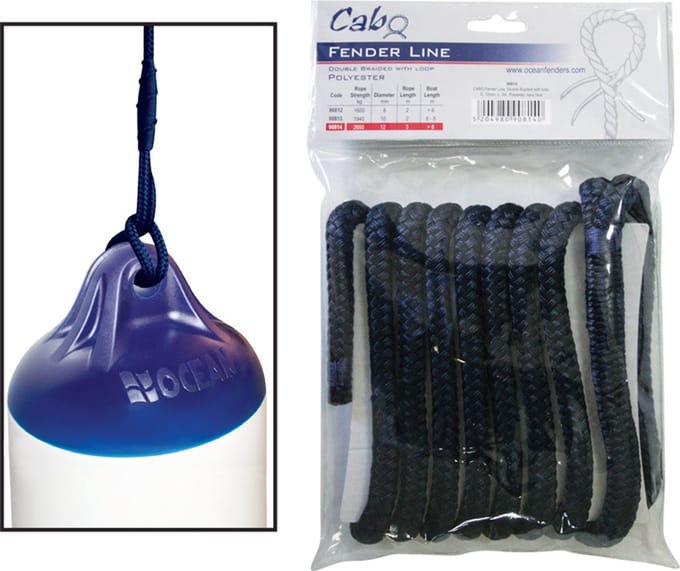Lalizas fenderlijn double br. 12mm 3m poly. Navy