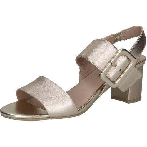 Goud Lederen Pump Blokhak Caprice maat 37