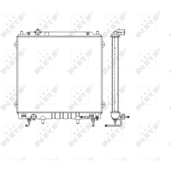 Radiator, motorkoeling NRF 53479