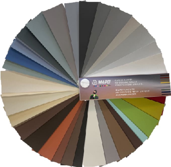 Mapei kleurenwaaier