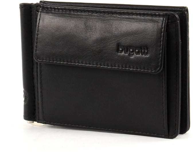bugatti portemonnee Primo RFID Clip Purse 8CC Black zwart