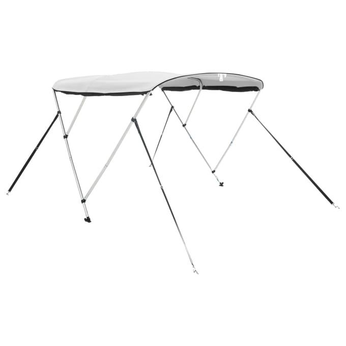 vidaXL - Biminitop - 3 - bogen - met - mesh - zijwanden - 183x(170-182)x137 - cm