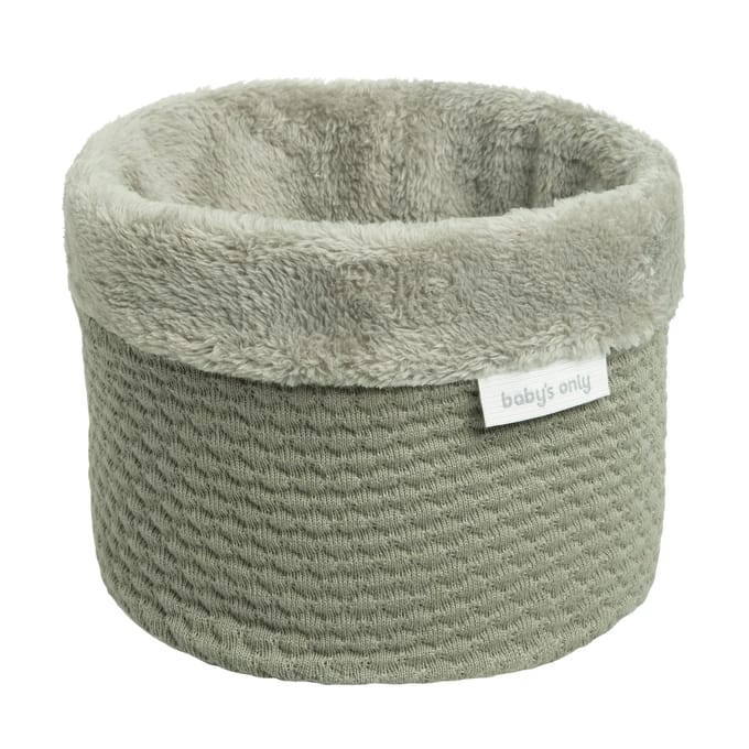 Baby's Only Gebreide commodemandje - Opbergmandje - Commode organizer - Babykamer accessoires Sky - Urban Green
