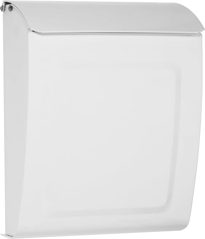 Wandbrievenbus - Brievenpost houder - Post ontvangen - Vergrendelbare deur - 23 x 28 cm - Wit