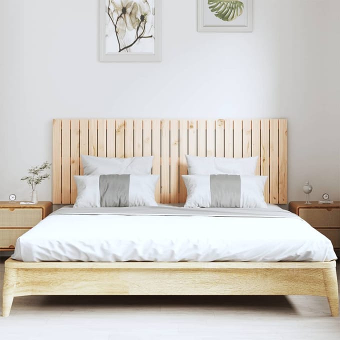 vidaXL - Wandhoofdbord - 166x3x60 - cm - massief - grenenhout