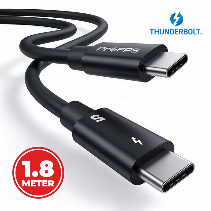 ProFPS Thunderbolt 5 Kabel - 1.8 Meter - 80Gbps