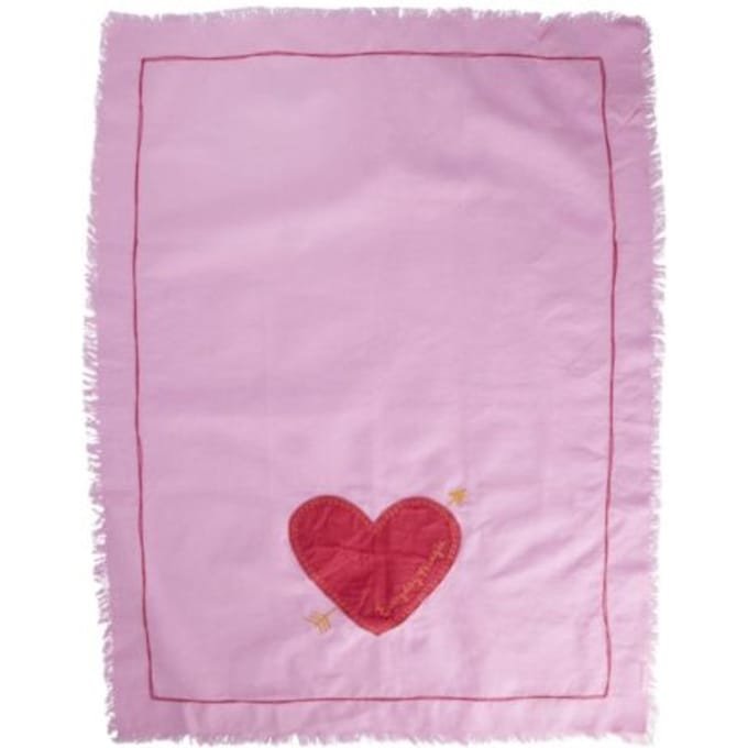 Rice katoenen theedoek roze