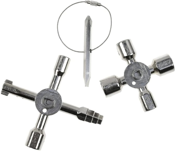 GEKO Multifunctionele moersleutel - 10-in-1 - Voor kasten en installaties