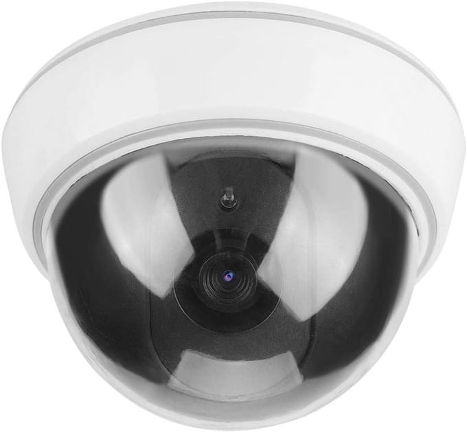 Dummy Camera - Nep Bewakingscamera - Diefstal Afschrikken - Knipperend LED Licht - 177 g - Zwart